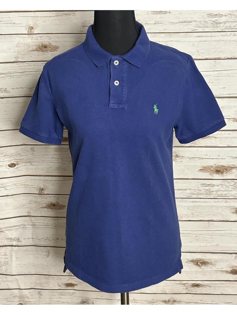 Polo Ralph Lauren blue cotton short sleeve polo shirt Size Youth L(14-16) preppy